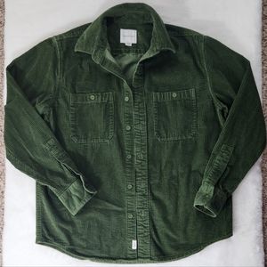 American Eagle Outfitters Green Button Down Shirt